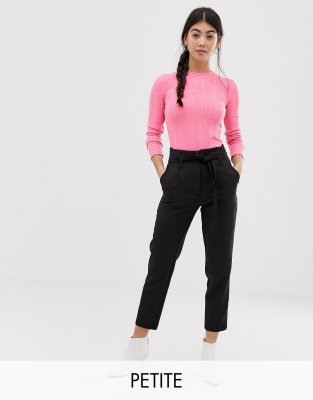 asos petite black trousers