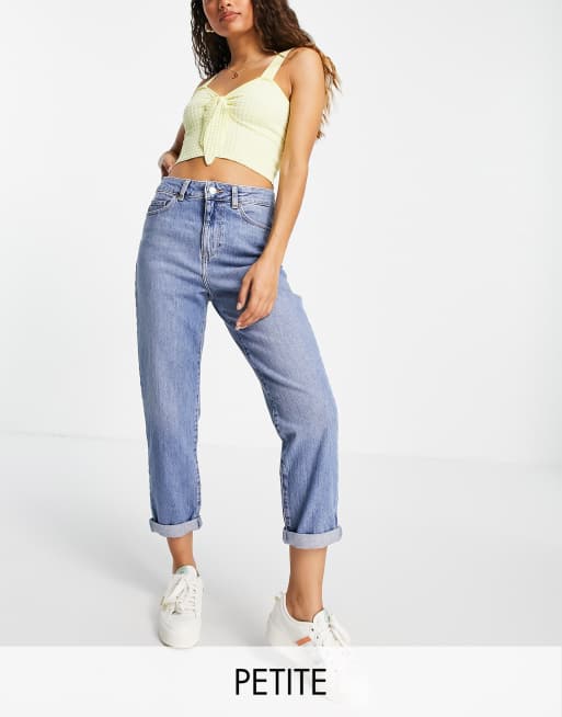 Look waist enhance mom jeans in light ASOS