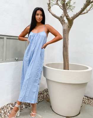 petite wide leg jumpsuit