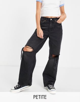 petite wide leg jeans