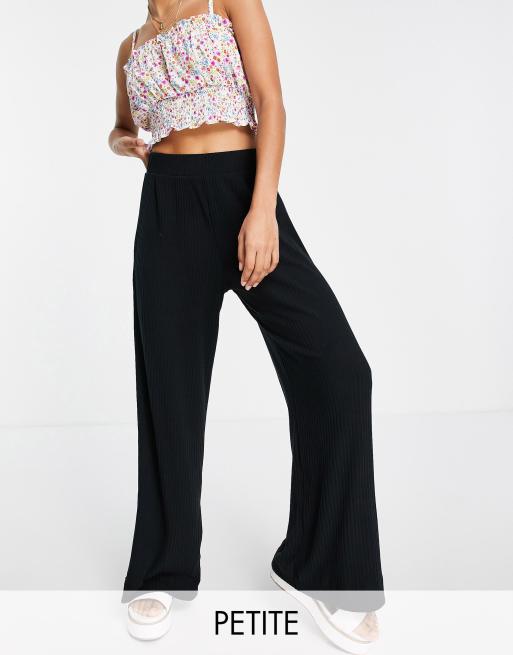 Asos petite wide leg hot sale trousers