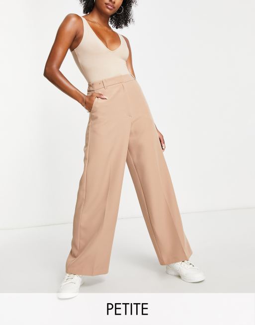 Classic in Camel // Wide leg pants for petites - Extra Petite