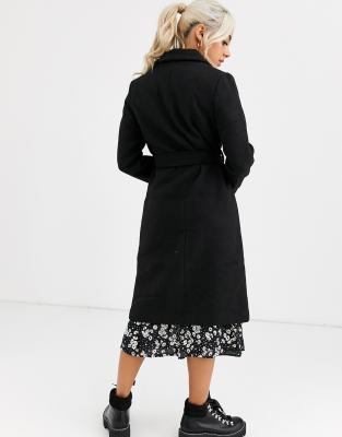 petite black wool coat