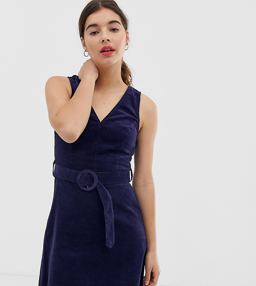 New Look pinny in cord-Navy