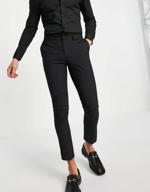 Black Pant Style Suit In Thread Work 5107SL05