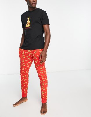 mens jogger pyjamas set