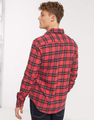 red and blue check shirt new look