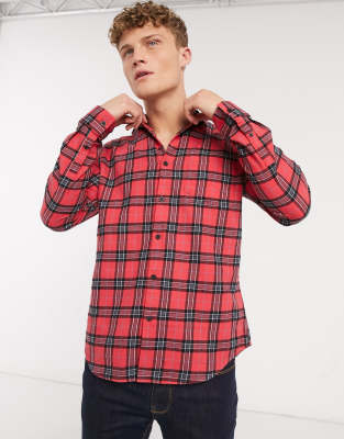 red and blue check shirt new look