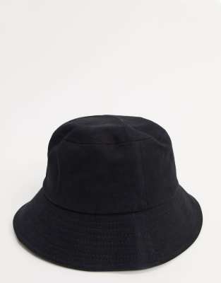 bucket hat plain black
