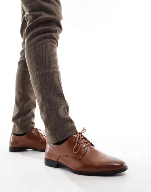 New Look plain formal derby in brown