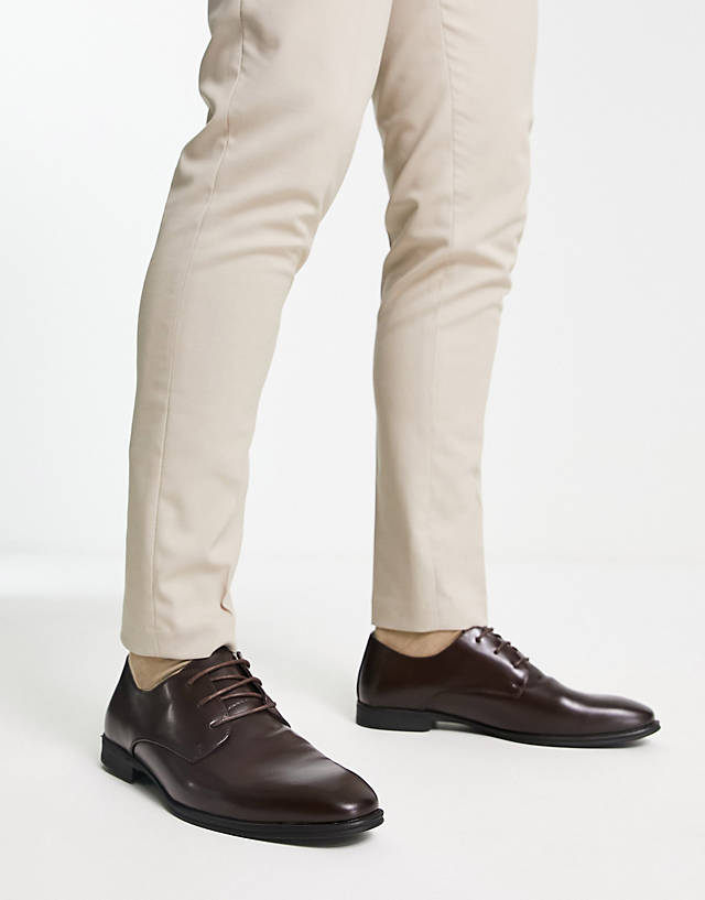 New Look - plain formal lace up brogues in dark brown
