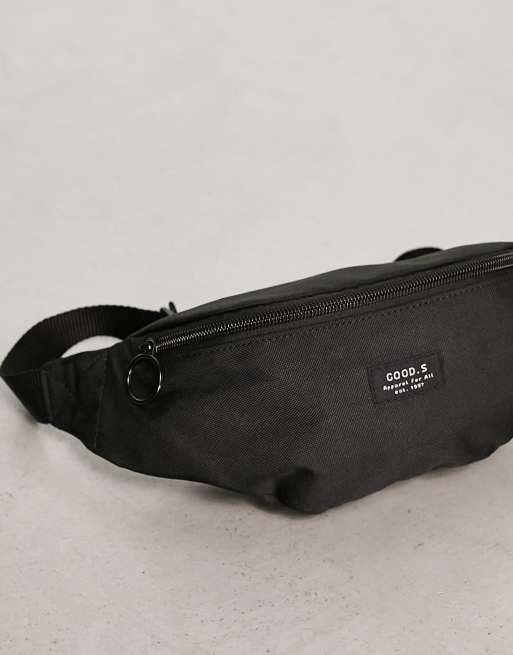 Plain black bum outlet bag