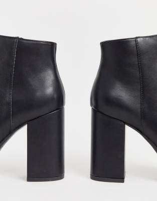 new look black boot heels