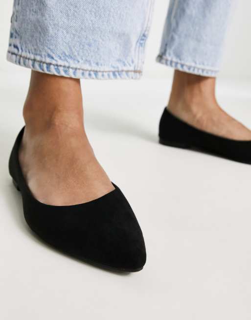 New Look - Platte puntige schoenen in zwart, 3 van 4