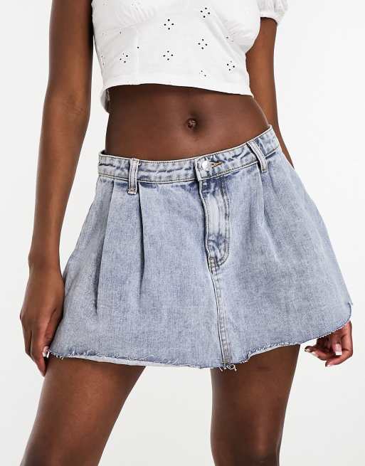 Blue Denim A-Line Mini Skirt | New Look