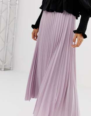 pleated skirt lilac