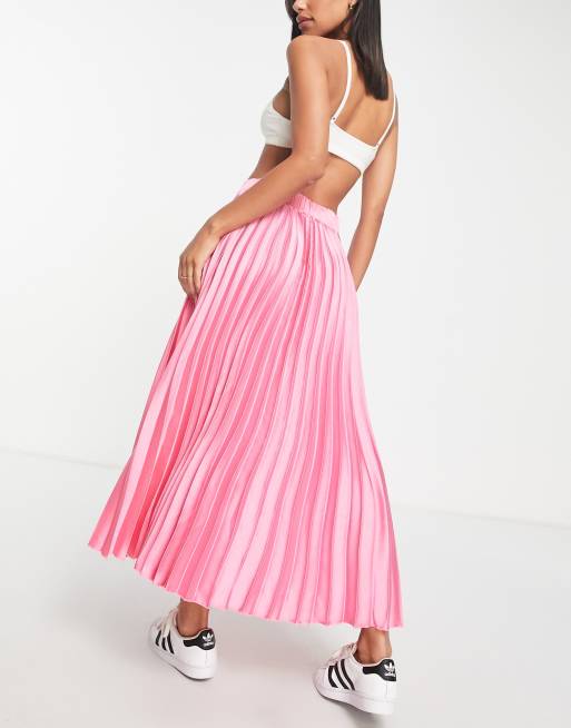 Pink pleated clearance skirt new look