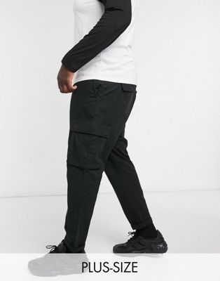 black cargo pants new look