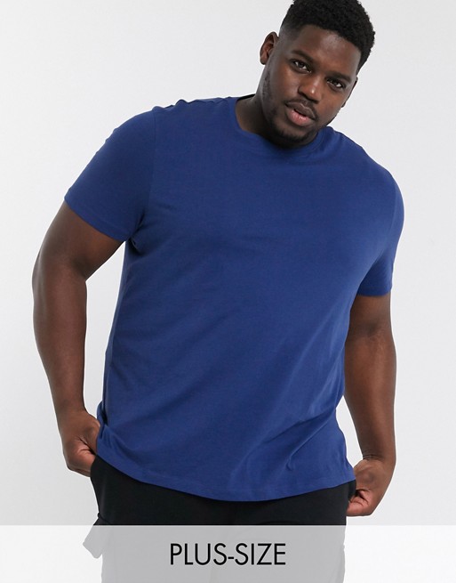 New Look PLUS crew neck t-shirt in blue