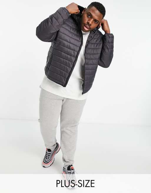 New Look PLUS - Doudoune à capuche - Gris