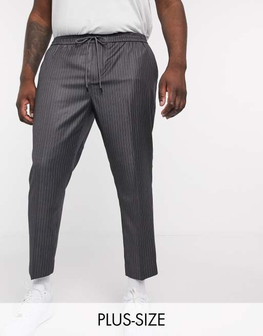 Grey 2025 pinstripe joggers