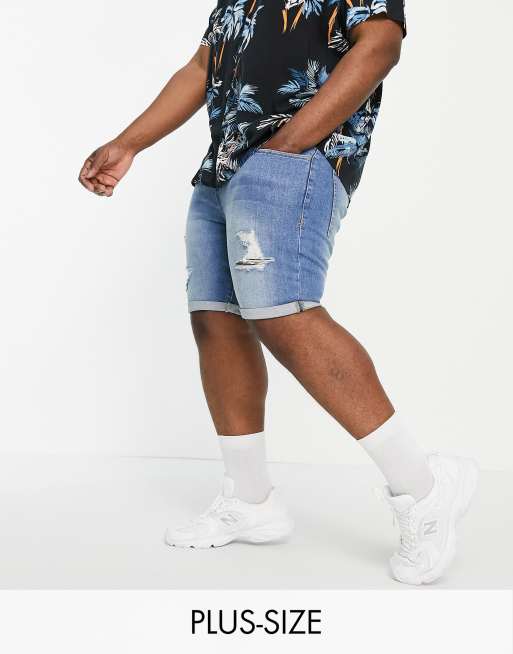 Cut up shorts on sale for plus size