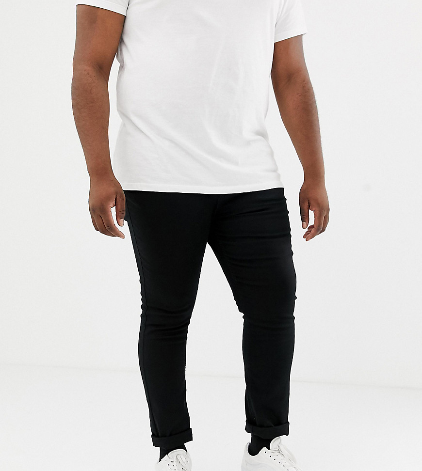 New Look – Plus – Svarta skinny jeans