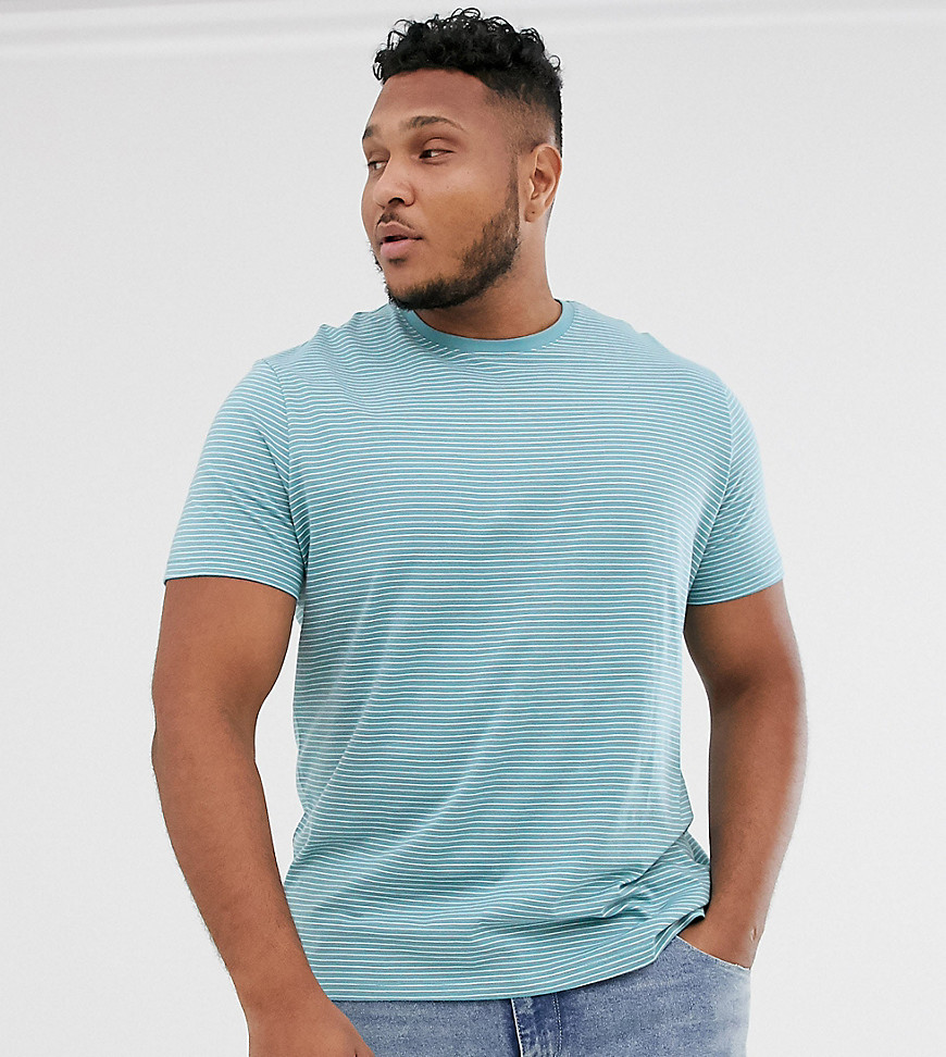 New Look Plus - T-shirt in blauwe strepen
