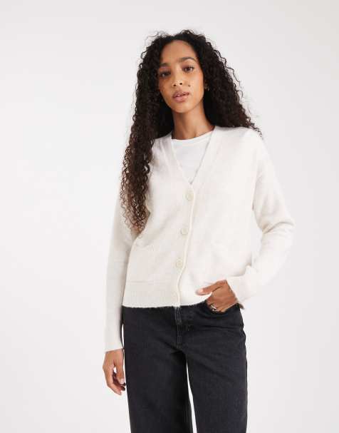 New Look pocket detail cardigan in cream - view 1