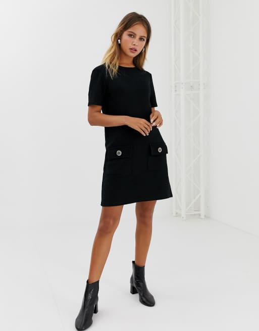 New look shop black tunic dress