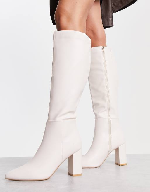 New look sale white boots