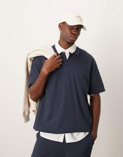 New Look - Polo d'ensemble avec col à revers - Bleu marine - view 1