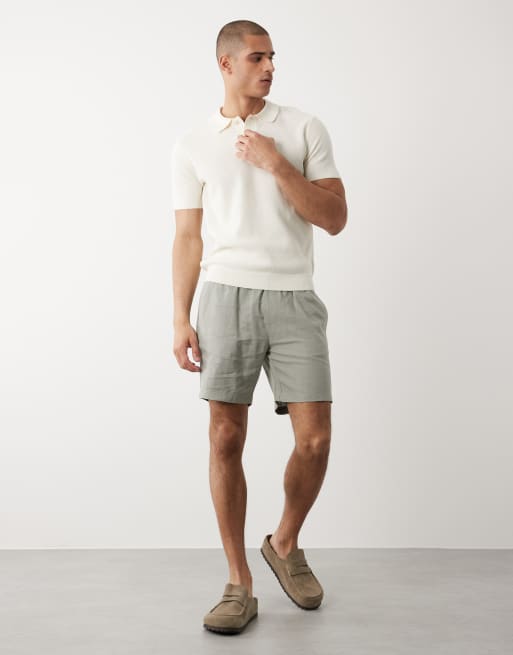 New Look - Polo en maille - Crème, 2 de 5