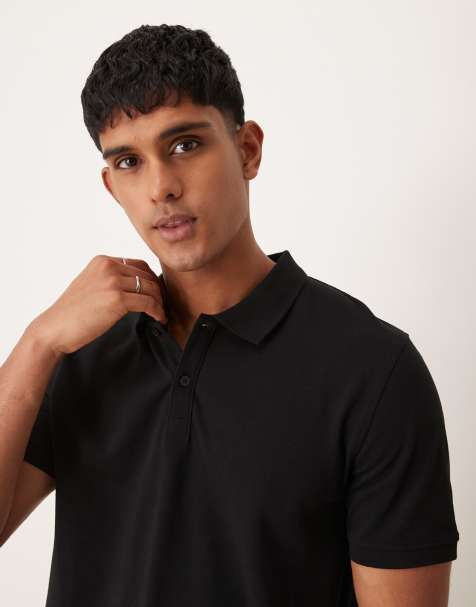 New Look - Polo piqué nera - view 1