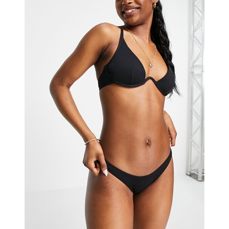 Donna G4JG8 New Look - Popcorn - Top bikini con ferretto nero