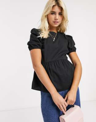 peter pan collar top new look