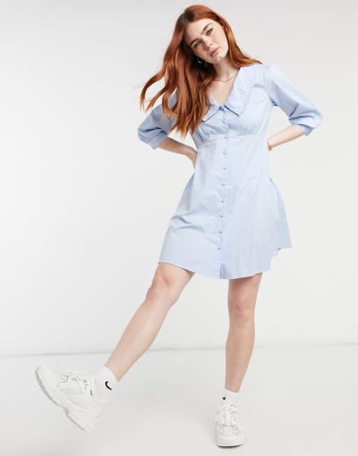 New look light blue dress hotsell