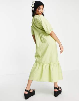 lime green dress new look