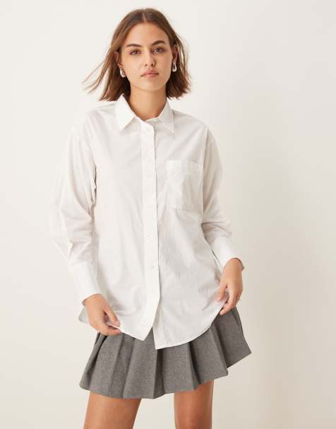 New Look poplin shirt in white - view 1