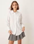 [New Look] New Look poplin shirt in white 8 WHITE