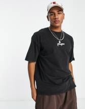 ASOS DESIGN oversized t-shirt in black with Los Angeles city print - BLACK