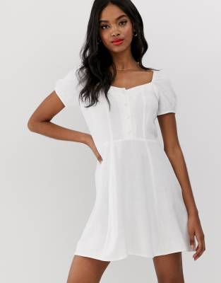 white mini dress revolve