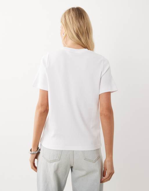 New Look Premium girlfriend tee bianca, 3 di 4