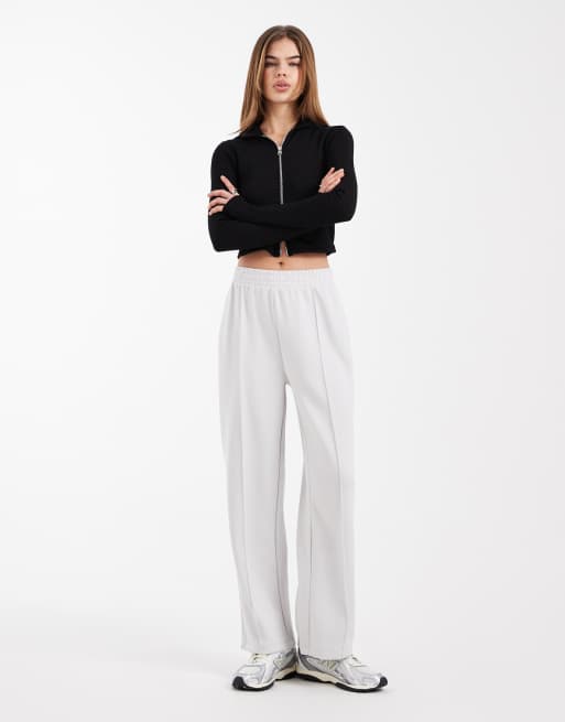 New Look - Premium - Grå joggingbukser med brede ben, 2 af 5