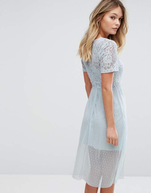 New Look Premium Lace Embroidered Skater Dress, 2 of 4