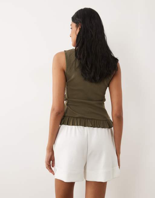 New Look premium soft shorts in white, 5 of 5