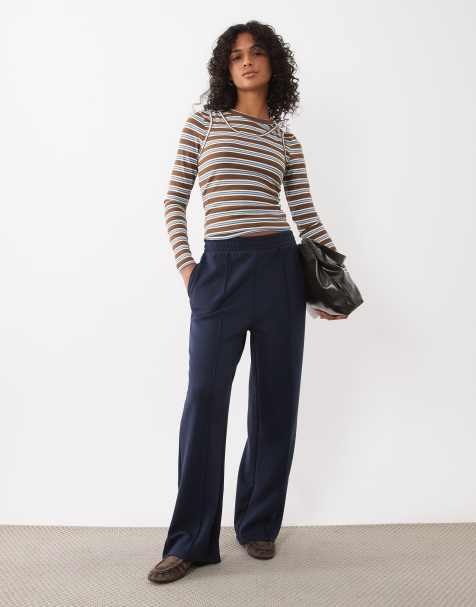 New Look Premium wide leg jogger co-ord in navy - view 1