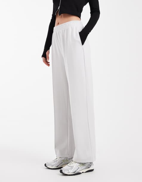 New Look premium wide leg jogger in grey - view 1