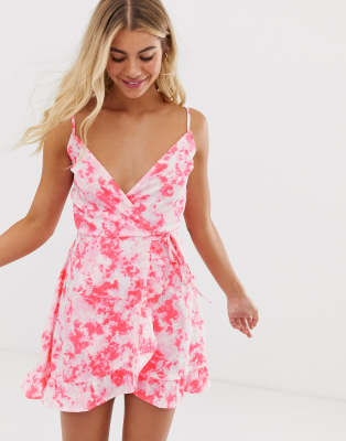 pink tie dye dress