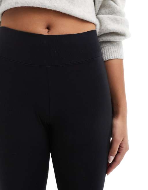 New Look fleece leggings in black